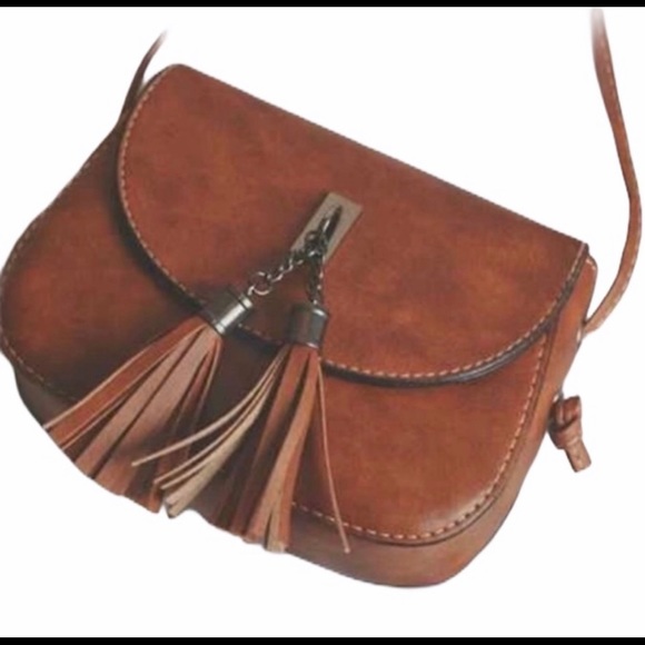 BOHO STYLE VEGAN LEATHER CROSSBODY MINI BAG - Picture 7 of 9
